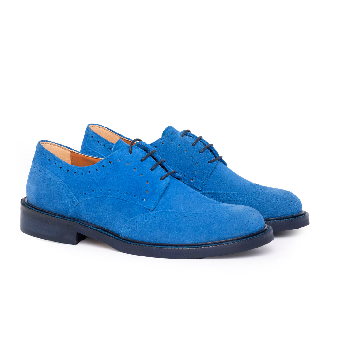 Oxford shoes in Cobalt Suede