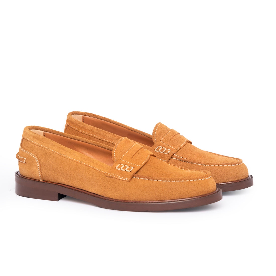 Women's moccasins in leather suede