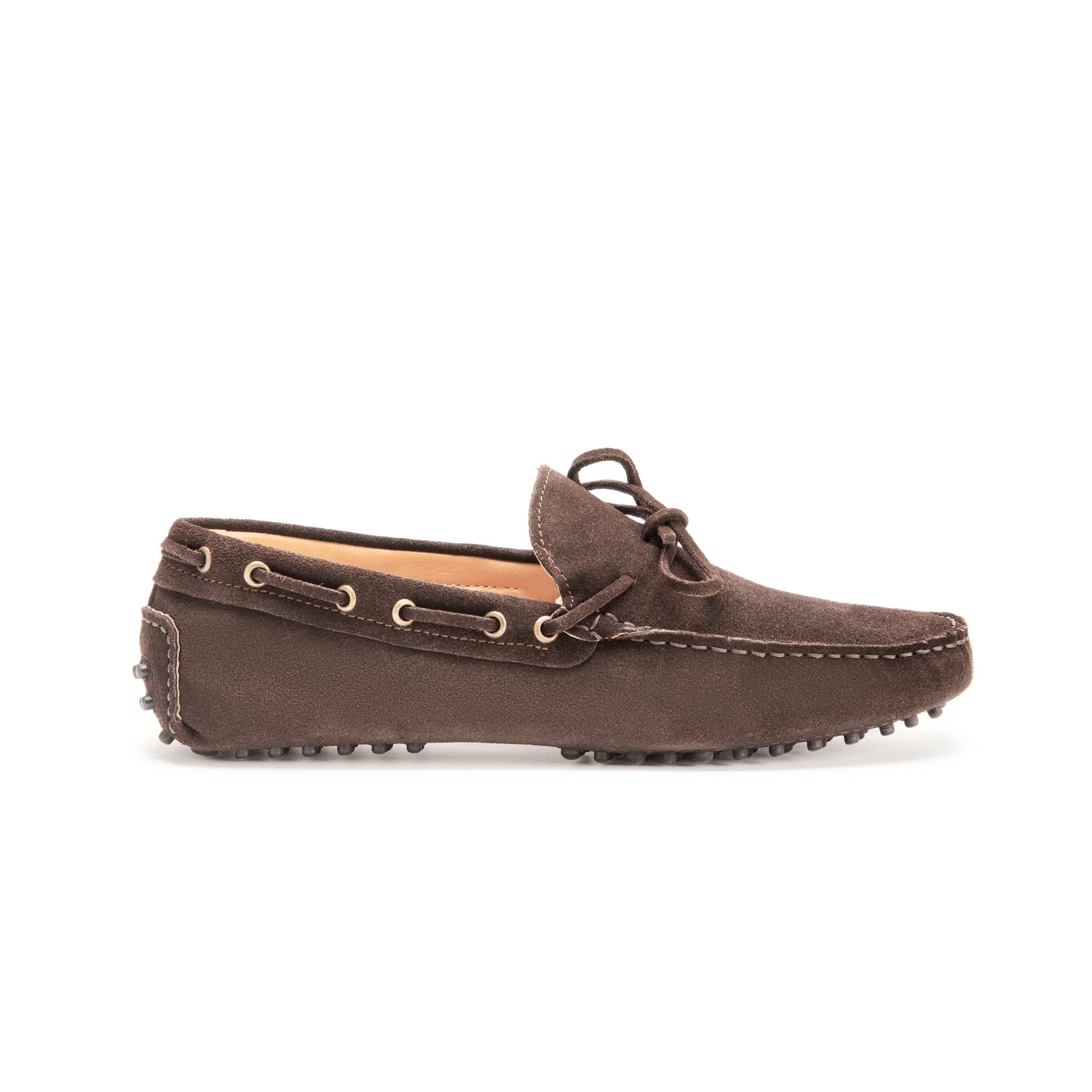 Gommino Suede Loafers - Dark Brown