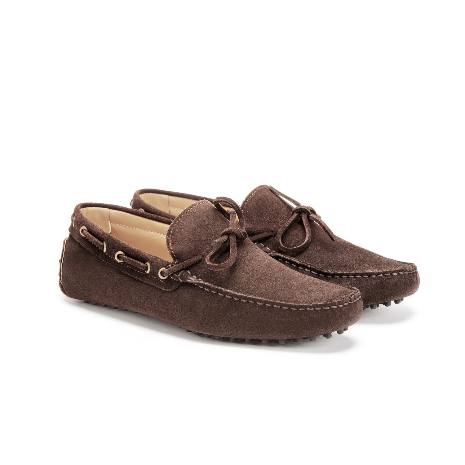 Gommino Suede Loafers - Dark Brown