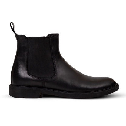 Beatles Leather Ankle Boots - Black