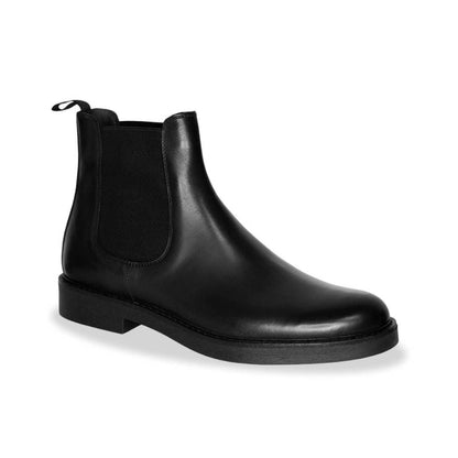Beatles Leather Ankle Boots - Black