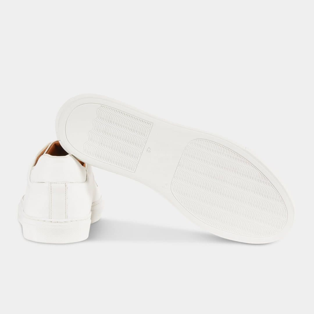 Women's leather sneakers - White